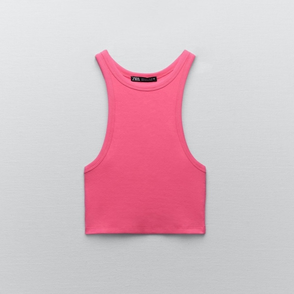 ZARA high neck ribbed tank NWOT